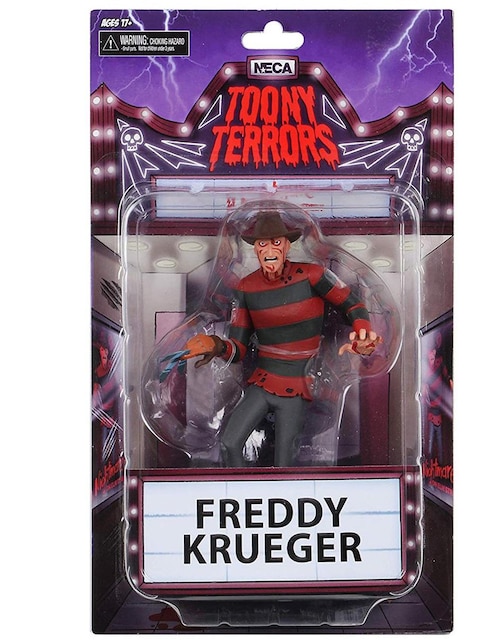 Figura Neca 6 Pulgadas Freddy Krueger Toony Terrors
