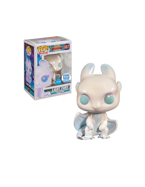 Imagen de producto Figura Pop! Light Fury Glitter Exclusivo Shop Funko