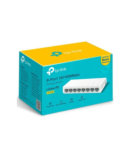 Switch TP-Link LS1008 8 Puertos LiteWave Fast Ethernet 10/100Mbps