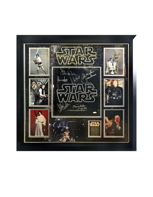 Autógrafos de la famosa saga Star Wars Logos Rockers Autographs LP multicolor