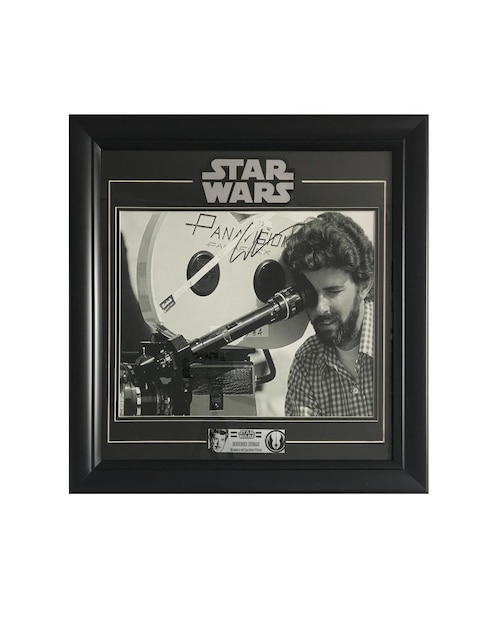 Autógrafo de George Lucas Logos Rockers Autographs Fotografía de 11x14 Pulgadas negro