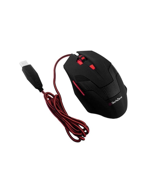 Mouse Gamer Techzone 6 Botones negro