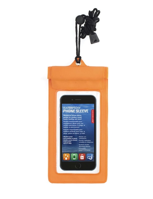 KIKKERLAND Impermeable para Celular Kikkerland anaranjado
