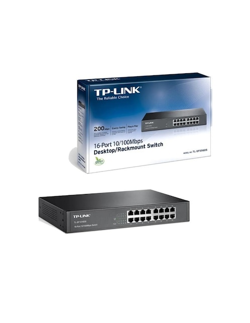 Switch TL-SF1016DS 16 Puertos Fast Ethernet 10/100Mbps 1
