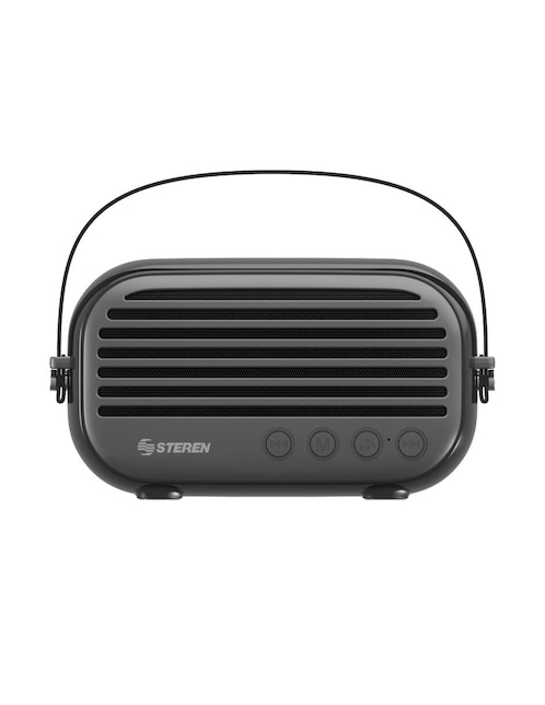 Bocina Retro Steren Bluetooth con Radio FM negra