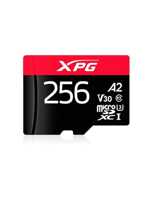 Memoria Micro SDXC 256GB XPG A2 Clase 10 V30 Nintendo Switch AUSDX256GUI3XPGA2-R