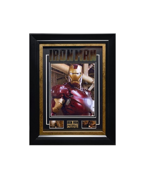 Autógrafo Robert Downey J.R. Avengers Logos Rockers Autographs Fotografía 8 x 10 Pulgadas multicolor