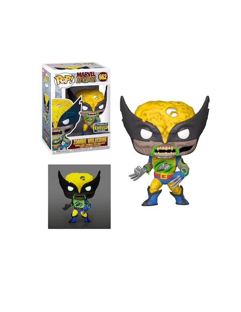 Figura Funko Pop! Wolverine Marvel Zombies GITD Exclusivo EE