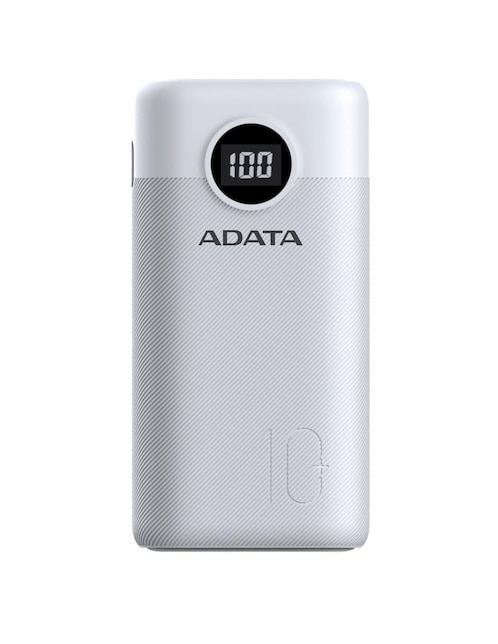 Batería Portátil Tipo C Adata 10000mAh P10000QCD AP10000QCD-DGT-CWH