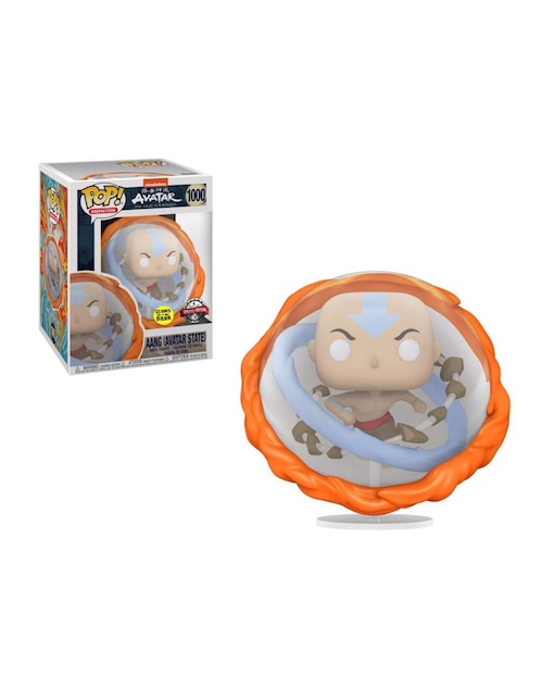 Figura Funko Pop! Aang Maestro 4 Elementos 6 Pulgadas GITD Super: Avatar Exclusivo Special Edition