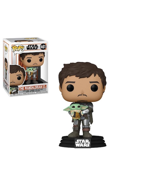 Figura de colección The Mandalorian with Grogu Funko POP! Star Wars