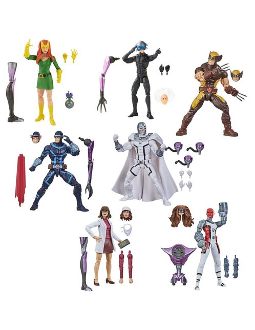 Set Figuras Hasbro X-Men Marvel Legends 6 pulgadas Wave 1 BAF Tri Sentinel