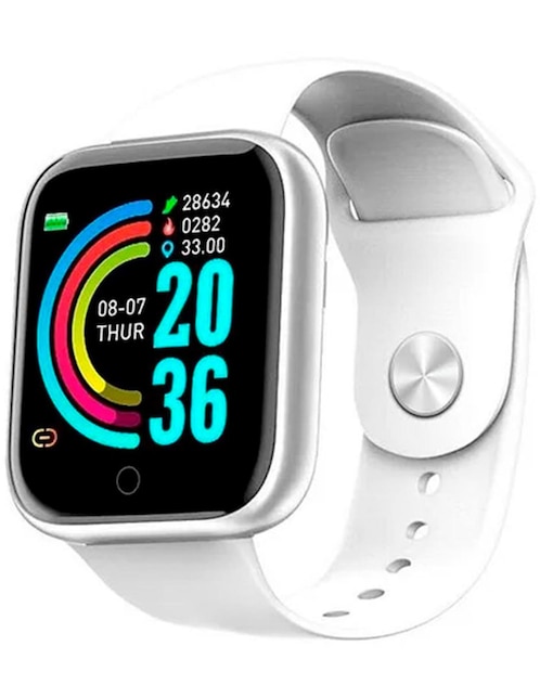 Smartwatch Petukita Box Y68 unisex Blanco ESTÁNDAR