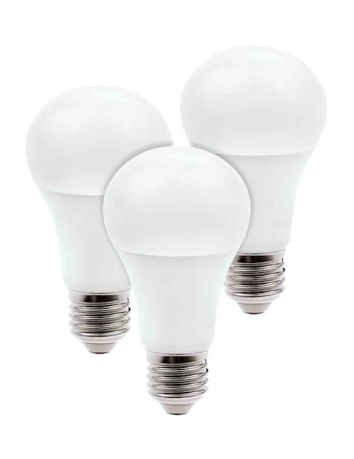 Set 3 Focos LED Tecnolite 7W de consumo 60 W de iluminación 800 Lúmenes