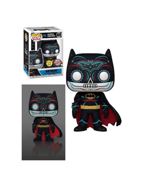 Figura Funko Pop! Batman Glow Exclusivo Special Edition Heroes Dia De Los DC