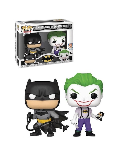 Set Figuras Pop! Batman and Joker Pack 2 PX DC Batman White Knight