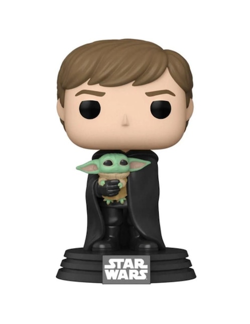 Figura Funko Pop! Luke con Baby Yoda Grogu Star Wars Mandalorian