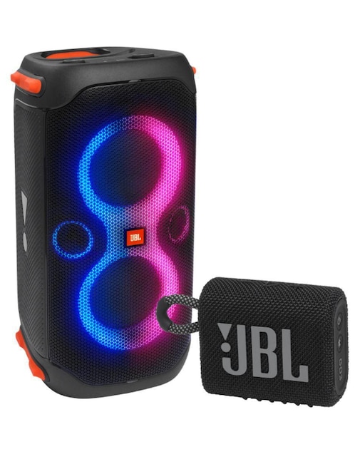 Bocina portátil JBL Partybox 110 alámbrica e inalámbrica + Go 3