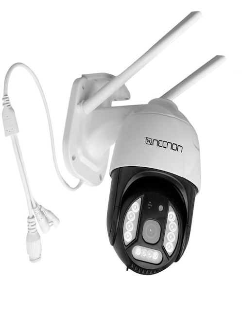 Cámara individual de seguridad Necnon inalámbrica Full HD 75° con capacidad para grabar visión nocturna para interior y exterior