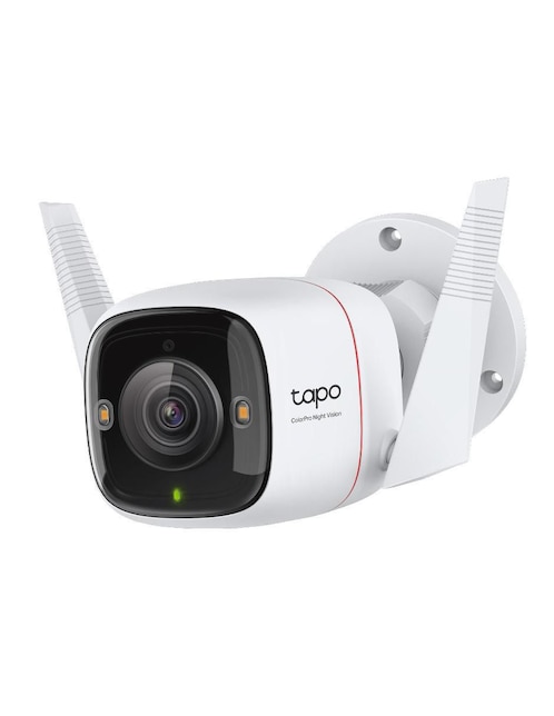 Cámara individual de seguridad TP Link inalámbrica 4K/UHD 90° con capacidad de grabar con visión nocturna compatible con Alexa y Google Assistant para interior y exterior