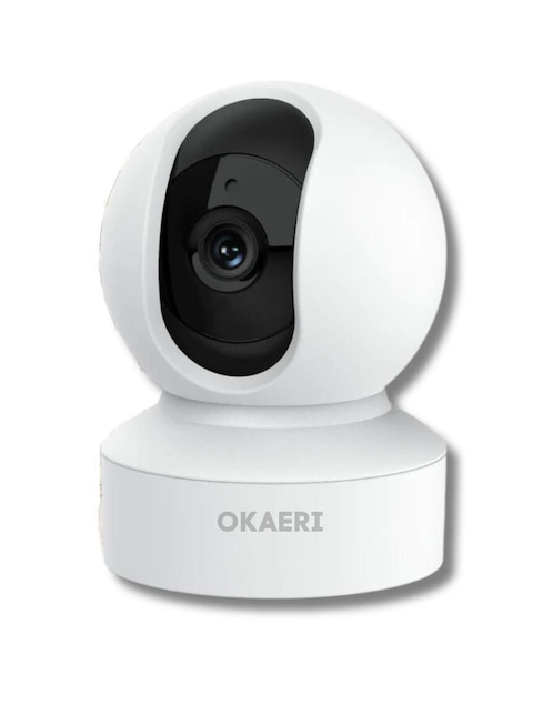 Cámara Wi-Fi de seguridad Okaeri inalámbrica Full HD 180° con capacidad de grabar con visión nocturna compatible con Yoosee para interior