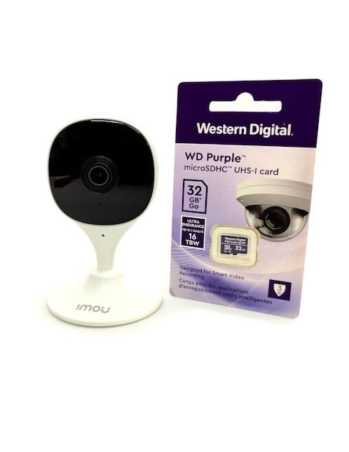 Cámara individual de seguridad Imou inalámbrica Full HD 90° con capacidad para grabar y visión nocturno compatible con NVR Imou/ NVR Dahua/almacenamiento en la nube para interior