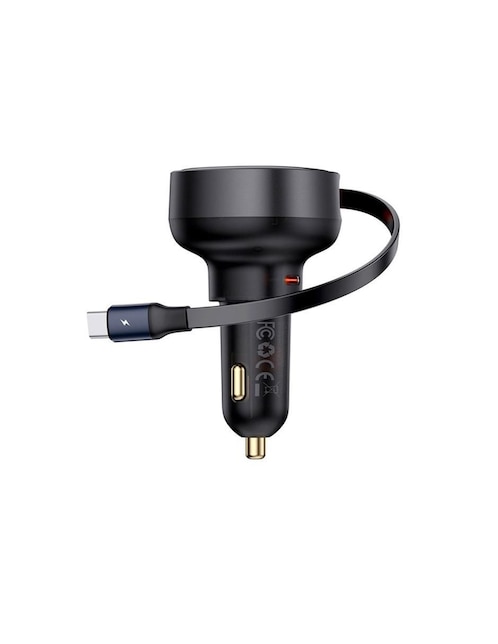 Cargador auto Baseus de 100 W Auxiliar y USB C