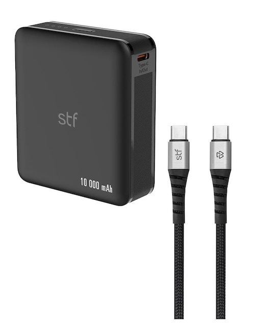 Batería portátil STF de 20 W USB + USB tipo C Power Bank Ultra Carga Rápida