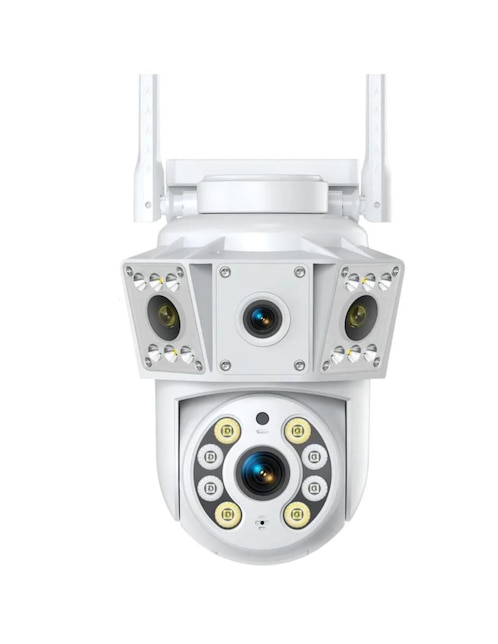 Cámara wi-fi de seguridad Belug alámbrica 4k/uhd 360° con capacidad para grabar con vision nocturna para interior y exterior