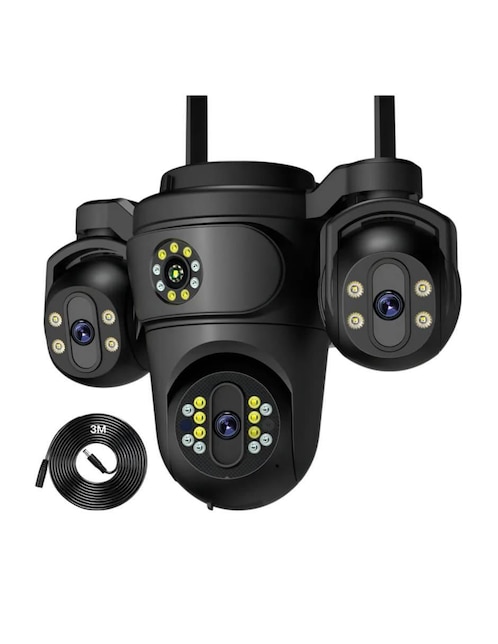 BELUG Cámara wi-fi de seguridad Belug alámbrica HD 360° con capacidad de grabar para exterior
