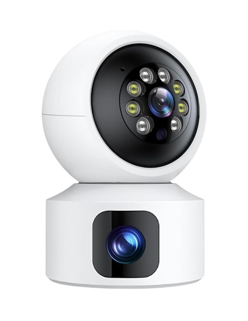 Cámara Wi-Fi de seguridad alámbrica Full HD 360° con capacidad de grabar para interior y exterior 1