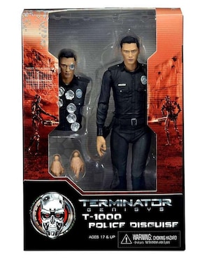 Figura Neca 7 Pulgadas Ser 1 Terminator Genisys T-1000 Police Disguise