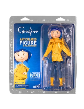 Figura Neca 7 Pulgadas Coraline In Raincoat