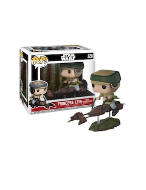 Figura Pop! Pop: Star Wars -star Wars - Leia On Speeder Bike Funko