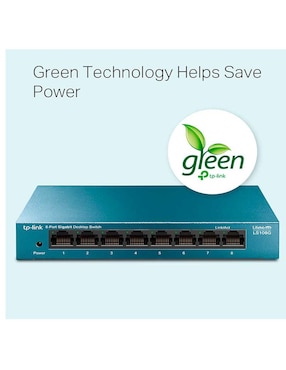 Switch TP-Link LS108G LiteWave 8 Puertos Gigabit Ethernet 10/100/1000Mbps