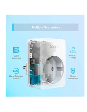 Mini Enchufe Inteligente TP-LINK TAPO P100 Wi-Fi Control Remoto Voz Amazon Alexa