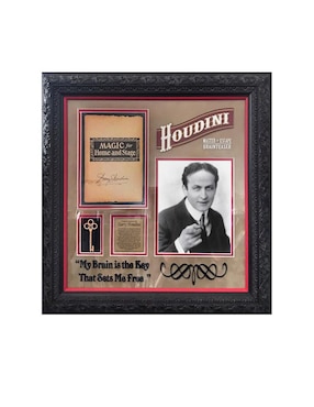 Firma De Harry Houdini Logos Rockers Autographs Documento De Un Libro Café