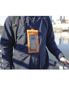 Impermeable para Celular Kikkerland anaranjado