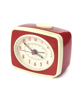 Reloj Clásico con Alarma Kikkerland rojo