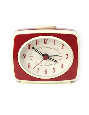 Reloj Clásico con Alarma Kikkerland rojo