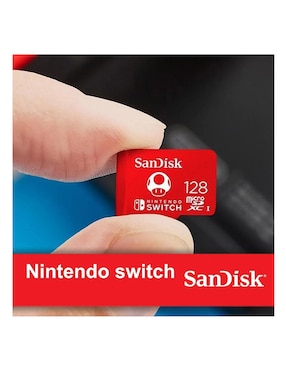 Memoria Micro SD 128GB Sandisk Nintendo Switch Oficial SDSQXAO-128G-GNCZN