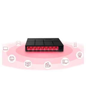 Switch Mercusys MS108G 8 Puertos Gigabit Ethernet 10/100/1000Mbps