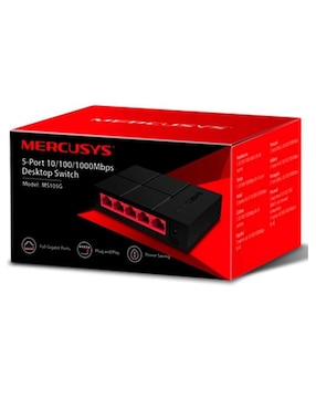 Switch Mercusys MS105G 5 Puertos Gigabit Ethernet 10/100/1000Mbps