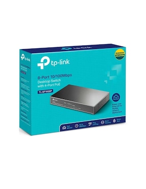 Switch TP-Link TL-SF1008P 8 Puertos Fast Ethernet 10/100Mbps PoE 802.3af