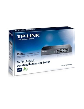 Switch TP-Link TL-SG1016D 16 Puertos Gigabit Ethernet 10/100/1000