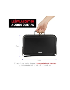 Asador Portátil de Acero Inoxidable Redlemon Parrilla Plegable para Camping