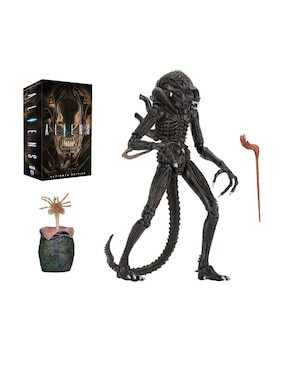 Figura Neca 7 Pulgadas Ultimate Brown Alien Warrior 1986