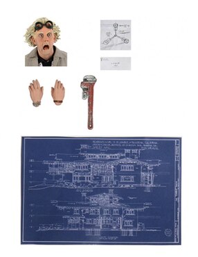 Figura Neca7 Pulgadas Ultimate Doc Brown Volver Al Futuro