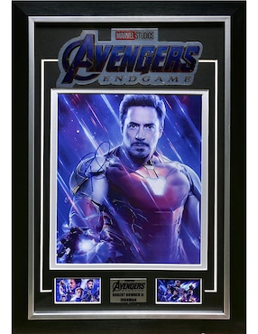 Autógrafo Robert Downey J.R. Avengers Logos Rockers Autographs Fotografía 8 X 10 Pulgadas Multicolor