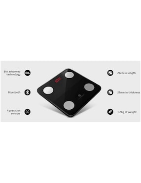 Bascula corporal inteligente Noerden con APP